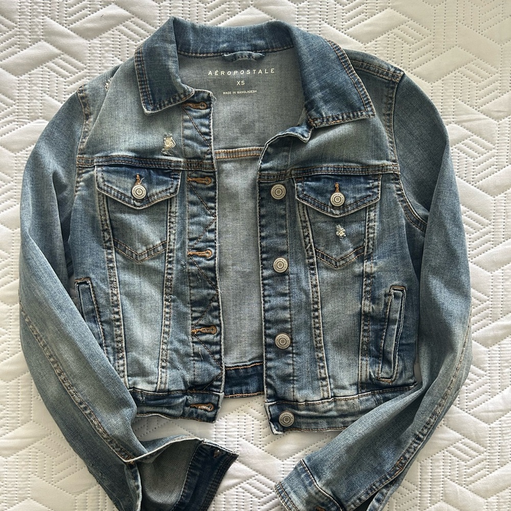 Aeropostale Women's Blue Denim Jacket